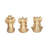 Decorative Resin Elephant Figurines with Yoga Poses, Set of 3-1160296259