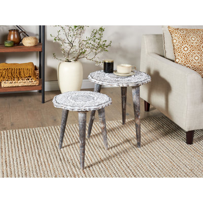 Benjie Solid Wood Nesting Tables