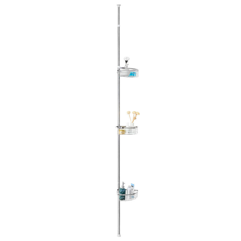 Yusuf Tension Pole Stainless Steel Shower Caddy