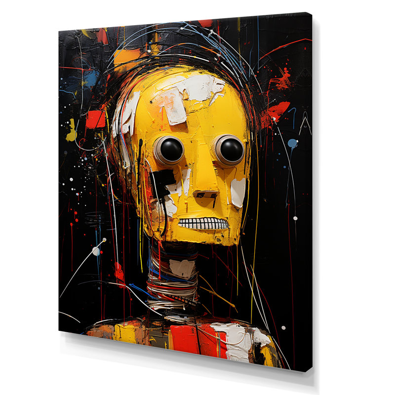 «The Rise Of Robot Portrait», Toile tendue, H 32 po x l 16 po x P 1 po