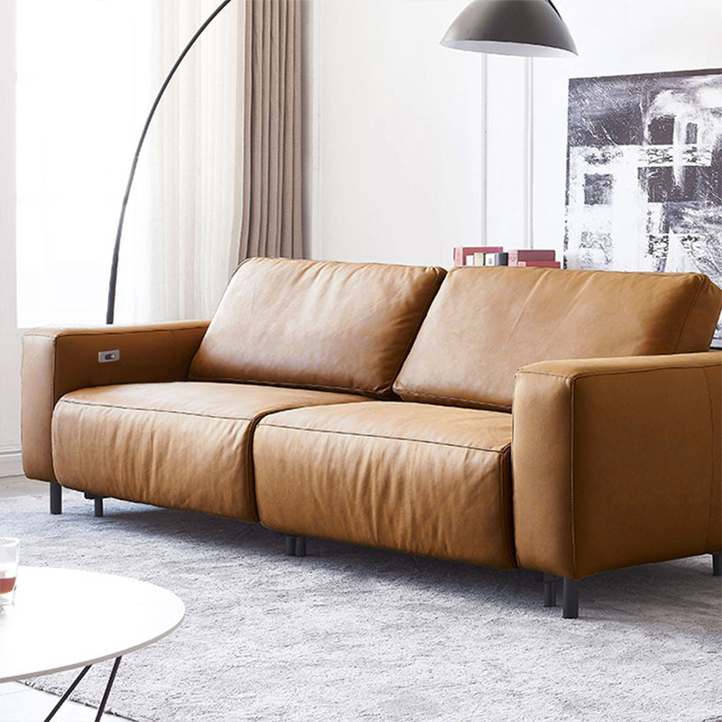 Orange 100% Polyester Modular Sofa cushion Loveseat