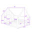 Lit plateforme en bois Thistletown avec fenêtre, clôture et lattes-804189800