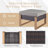 Drazen Outdoor Swivel Glider Chair Set With Ottomans - 360° Comfort, Weather-Resistant-1051399992