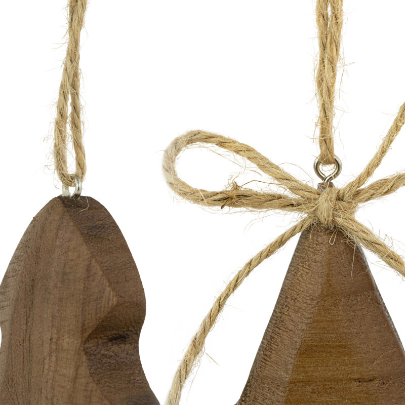 5'' Wood Holiday Shaped Ornament