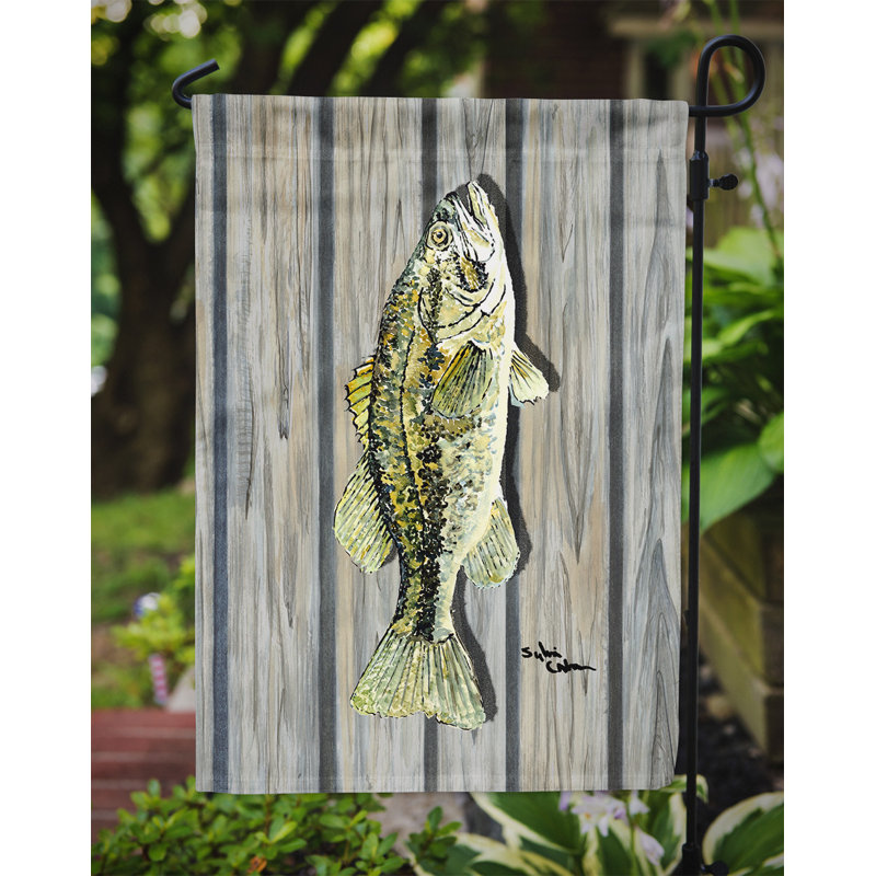 Drapeau de jardin 2 côtés fish bass