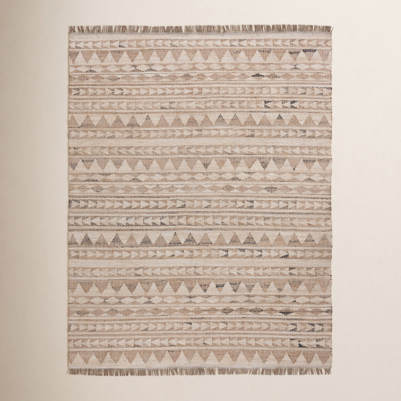 Camille Natural Hand-Woven Geometric Jute Rug, Rectangle 8' x 10'