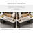 Black Rectangular with 6 drawers desk-109742707