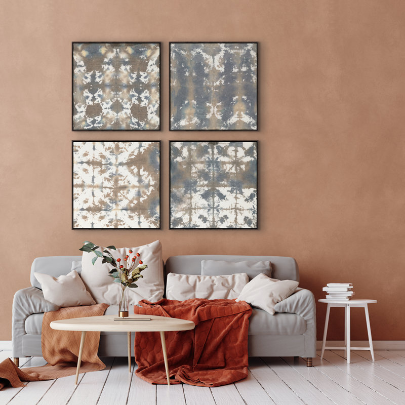 «Stitch of Love IV» par Giselle Kelly - peinture sur toile, H 31,5 po x l 40,3 po x P 1,5 po, Image au gel brossé