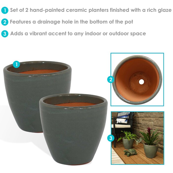 Kelly Clarkson Home Francine Ceramic Pot Planter & Reviews | Wayfair