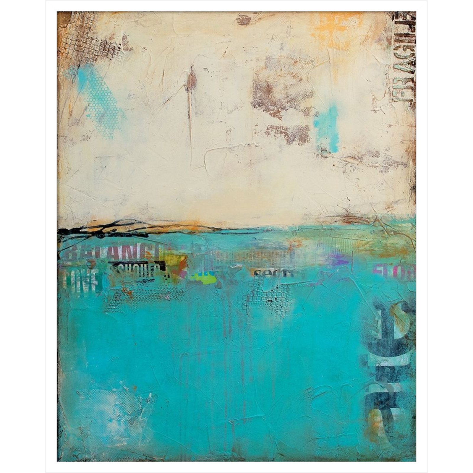 Urban Edge Print by Erin Ashley, 33" H x 27" W, White