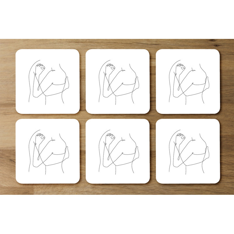 Dragoo Square 6 Piece Coaster Set