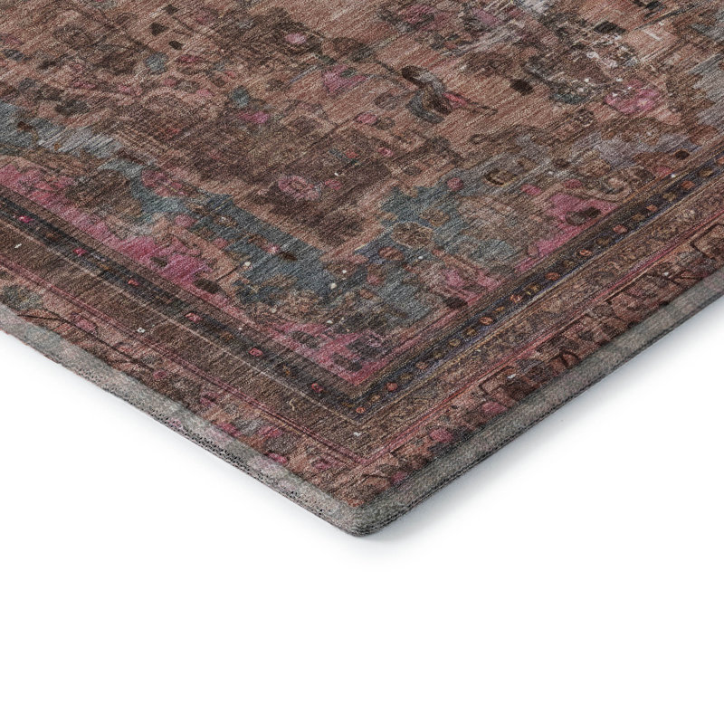 Premium Machine Washable Lampkins AMF1646 Global Rug, Rectangle 2'6" x 3'10"