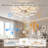21.65'' Creative Heart-Shaped Ceiling Light With Fan