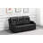 Recliner Sofa Set, Manual Reclining Chair Loveseats with Cup Holders, Chanah Bonded Leather Recliner Sofa Home Theater Seating Suitable for Living Room Furniture-1441863268