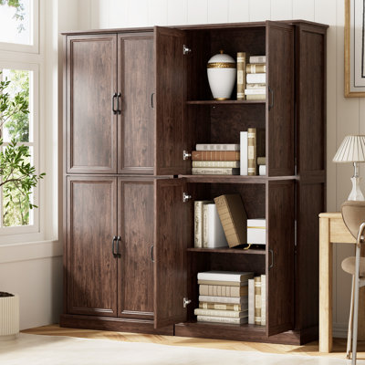 Armoire de rangement de bureau à 4 tablettes Hava de 31,5 po de largeur, tablette réglable