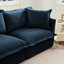 Comfortable Deep Seat Armchair Set With Ottoman For Living Room Relaxation-1286474044