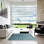 Tapis de zone bleu contemporain-1997762157
