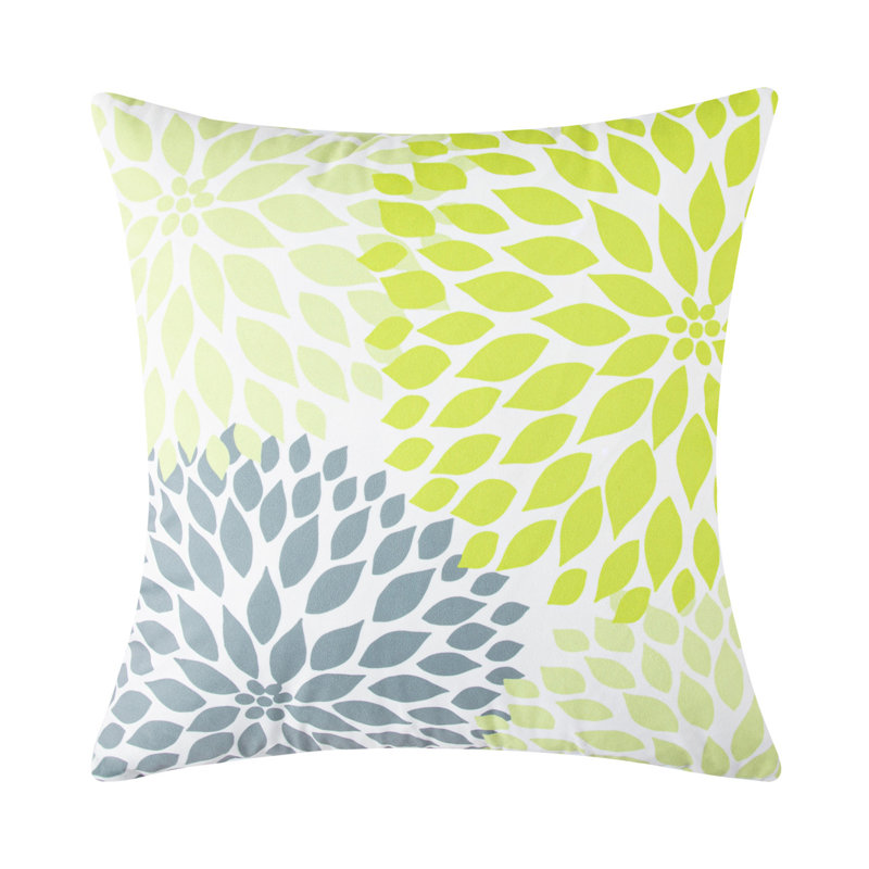 Impression de housse de coussin d'extérieur carré floral KD126