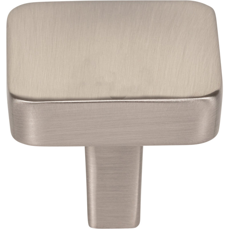 Whitlock Square Knob, Satin Nickel