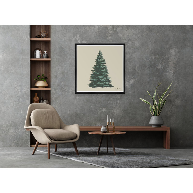 Fir Tree Print, Black