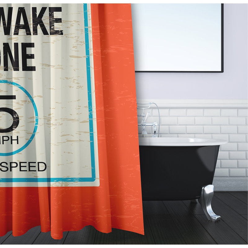 Caire Shower Curtain, Orange