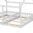 Twin House Platform Beds,Two Shared Beds-1557682171