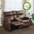 Zero Wall Power Loveseat Recliner with Storage Console, Reclining Loveseat Sofa-653190275