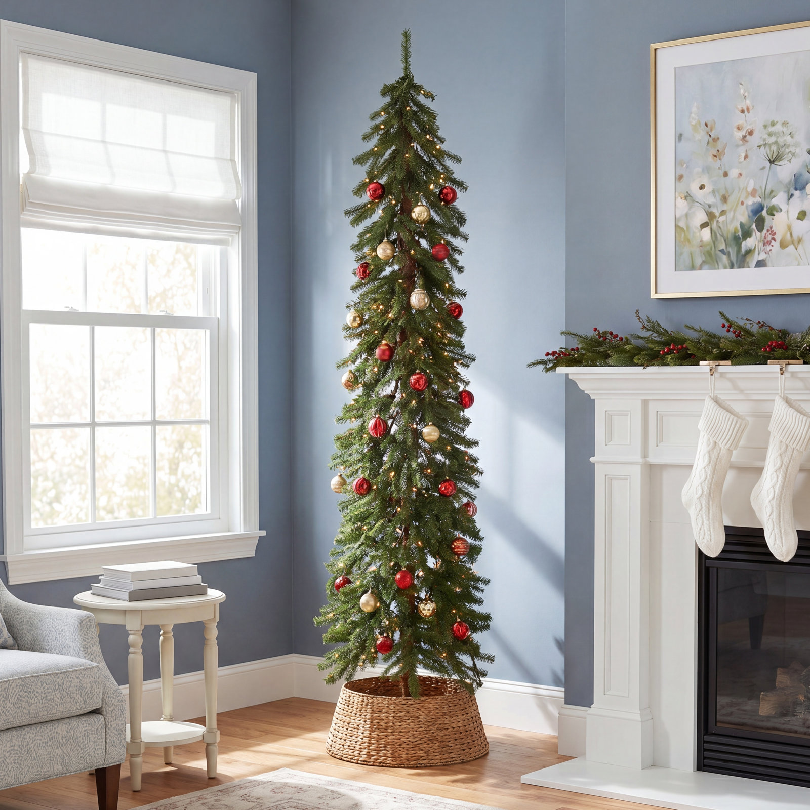 Graziana Lighted Artificial Pine Christmas Tree