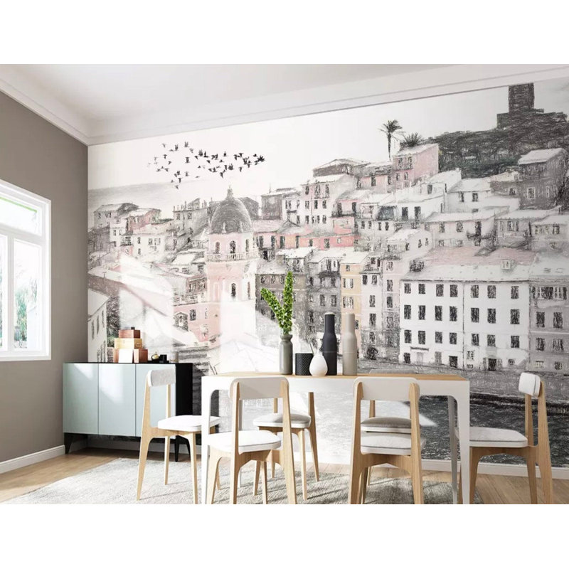 Papier peint amovible Cityscape Architectural, L 48,96 po x l 75 po