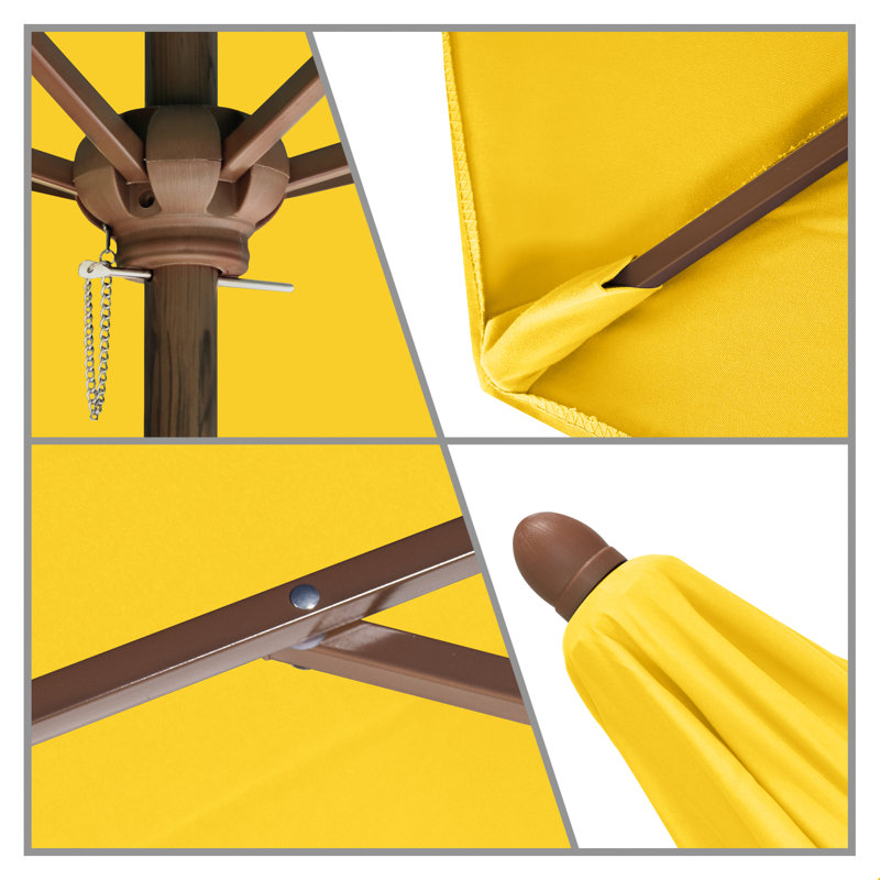 Parasol de marché 108 po Cecil, Jaune