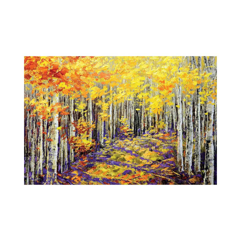 Yellow Brick Road - Wrapped Canvas Painting, 20.32 cm H x 30.48 cm W