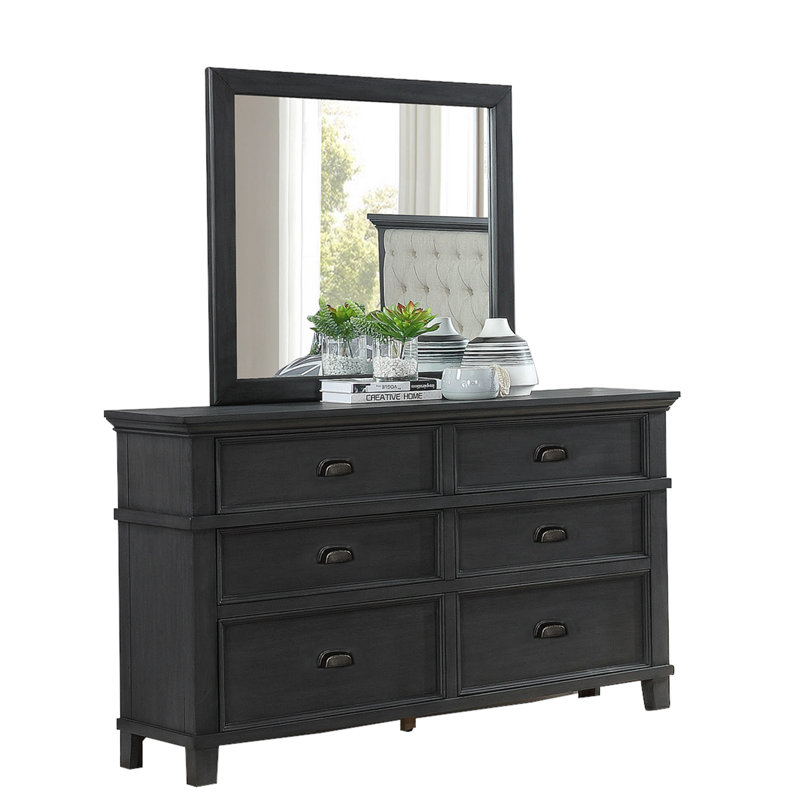 Commode double 6 tiroirs avec miroir Tenterden