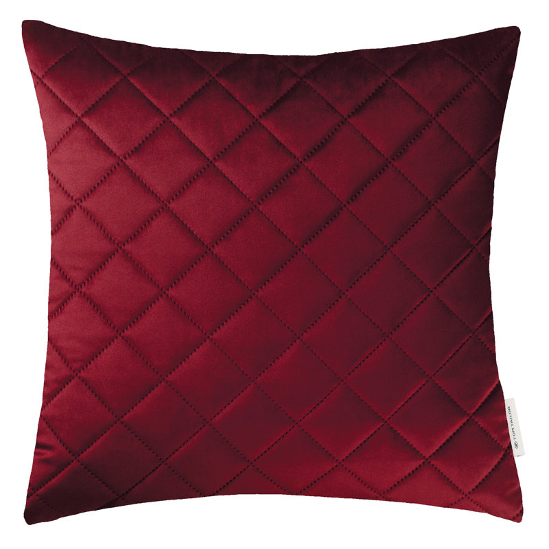 Geometric Square Cushion Cover, White / opaline