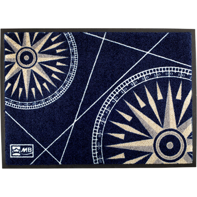 Northwind Non-Slip Solid Color and Geometric Doormat