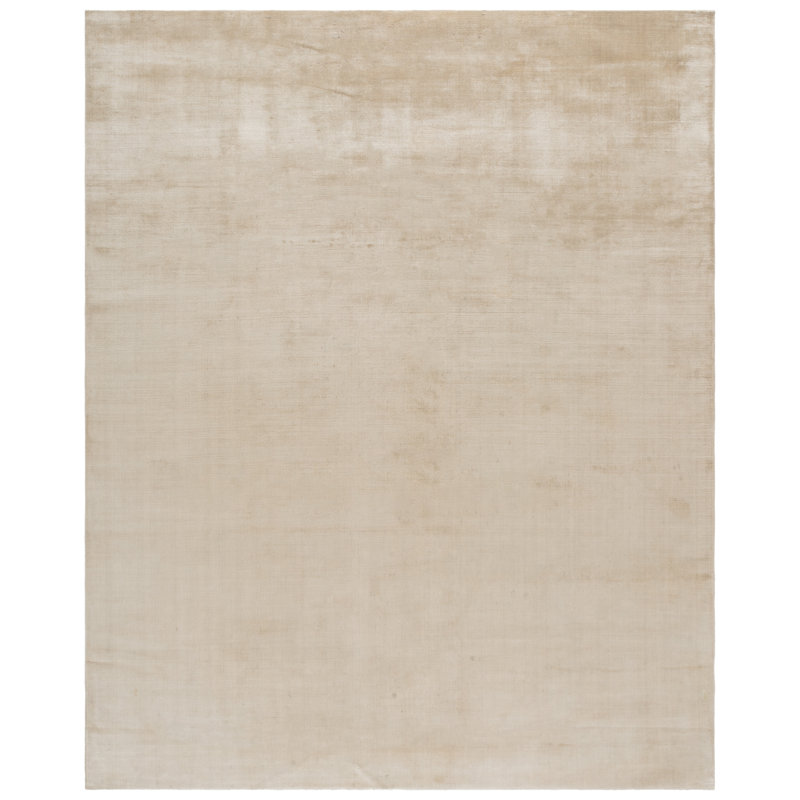Faience Hand Loomed Silk Solid Color Rug, 10'-0" X 14'-0" Rectangle