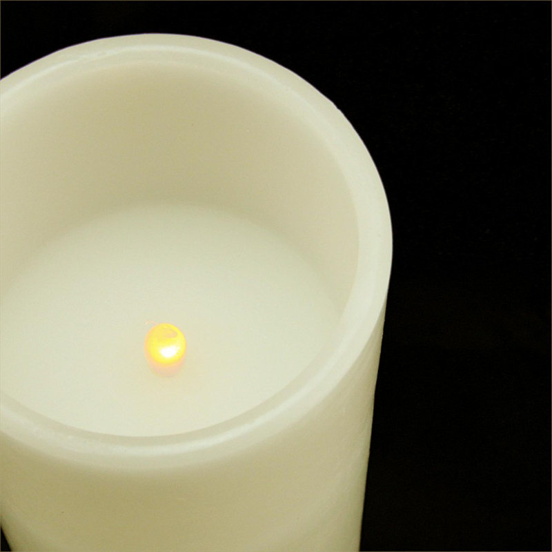 Northlight Seasonal 8" Ivory Battery Operated Flameless LED Flickering ...