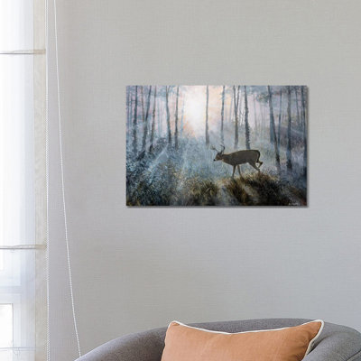 Deer Path IV 1 Piece Wrapped Canvas Wall Art