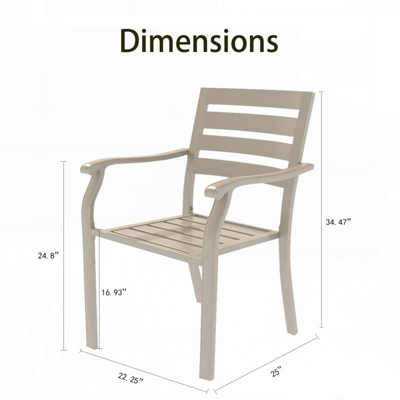 Ensemble de 2 chaises d'extérieur robustes avec finition écologique pour une résistance durable à la rouille et aux intempéries