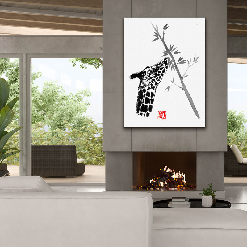 'Giraffe' by Pechane, Canvas Wall Art, 54" H x 40" W x 1.5" D