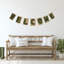 Décoration murale suspendue «Welcome» 6 pi Brown and Green