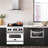 ZLINE Autograph Edition 30 in. 4.0 cu. ft. Legacy Dual Fuel Range with 4 Burner Gas Cooktop and Electric Convection Oven in Stainless Steel with White Matte Door-88587446