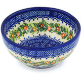 Elegant Garland Stoneware Rice Bowl