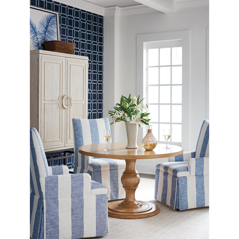 Newport Round Dining Table, Sailcloth