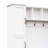 Farmhouse Elegant Hall Tree with 4 Side Cabinets, All-in-One Mudroom Furniture with Adjustable Shelves & Open Cubbies, Beadboard Entryway Bench with Coat Rack & 5 Hooks for Hallway, White
