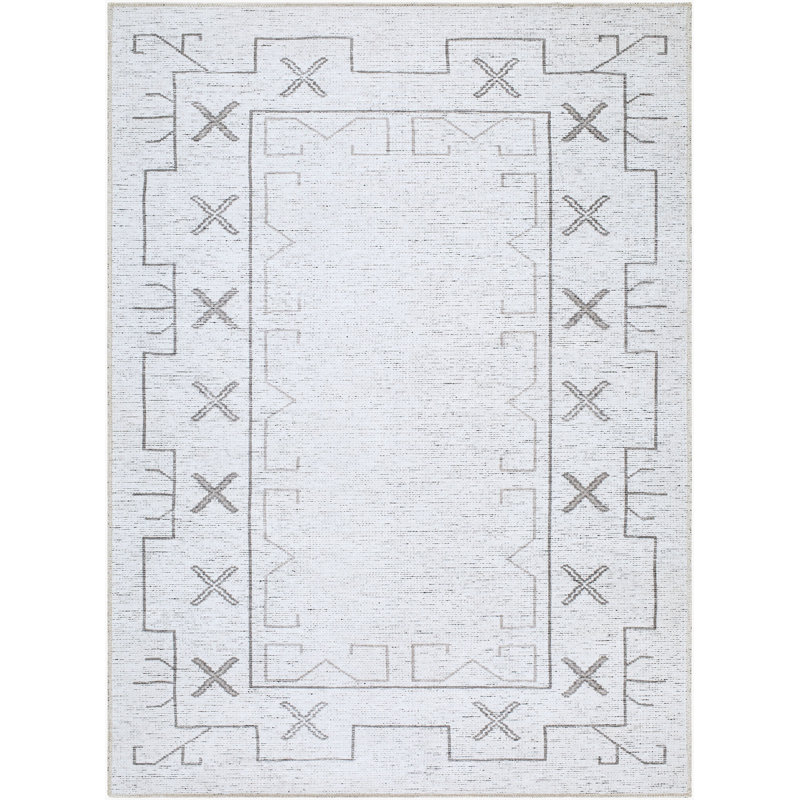 Becki Owens X Livabliss Casita Machine Woven Rug, Rectangle 5'3" x 7', Ivory