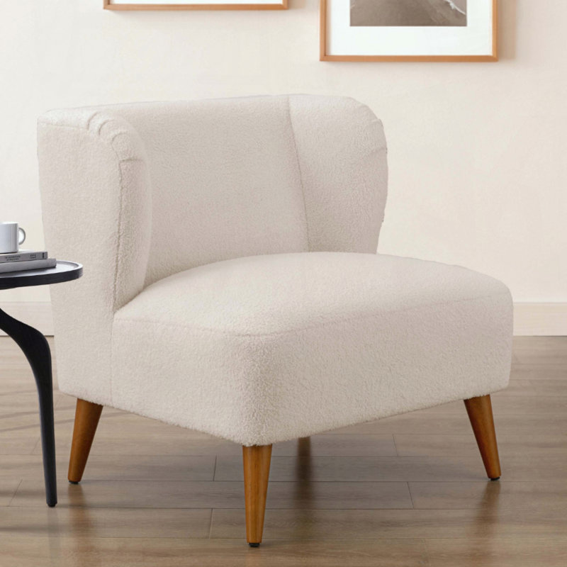 Fauteuil d'appoint Boucle avec dossier enveloppant