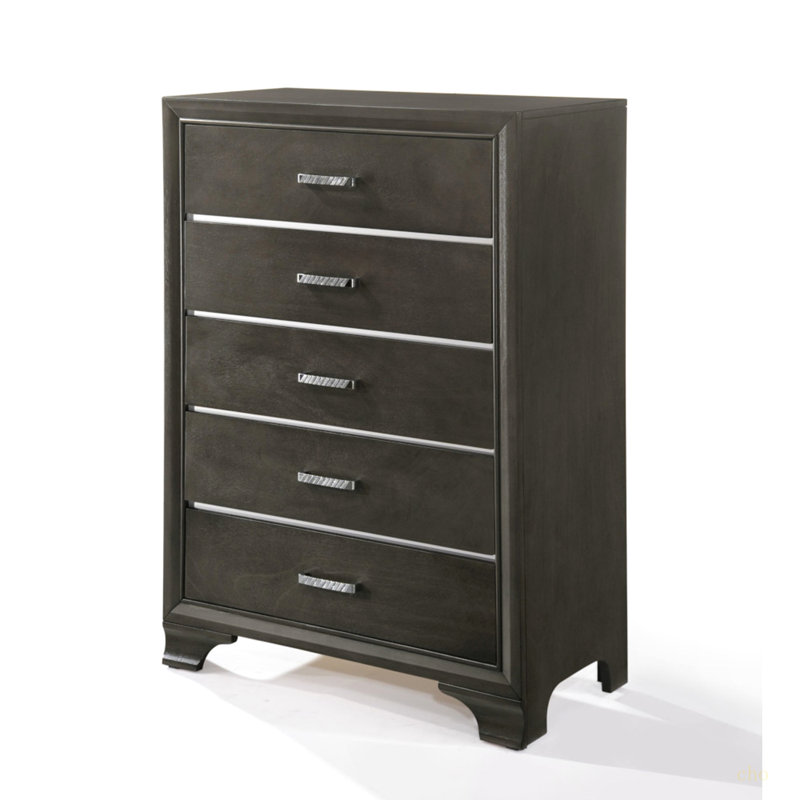 Commode à finition grise