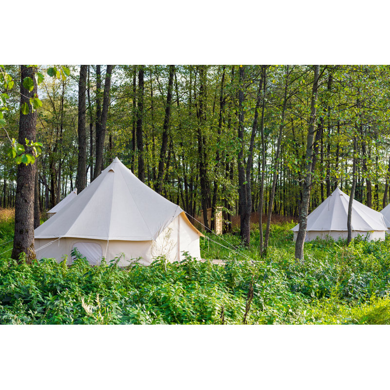 Glamping Bell Tents by Bigandt - Wrapped Canvas Print, 61cm H x 91cm W x 3.8cm D