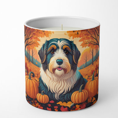 Bougie parfumée Pumpkin Spice avec support en céramique