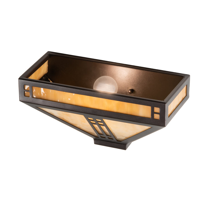 Prairie Loft 1 - Light Flush Mounted Sconce, Mahogany Bronze